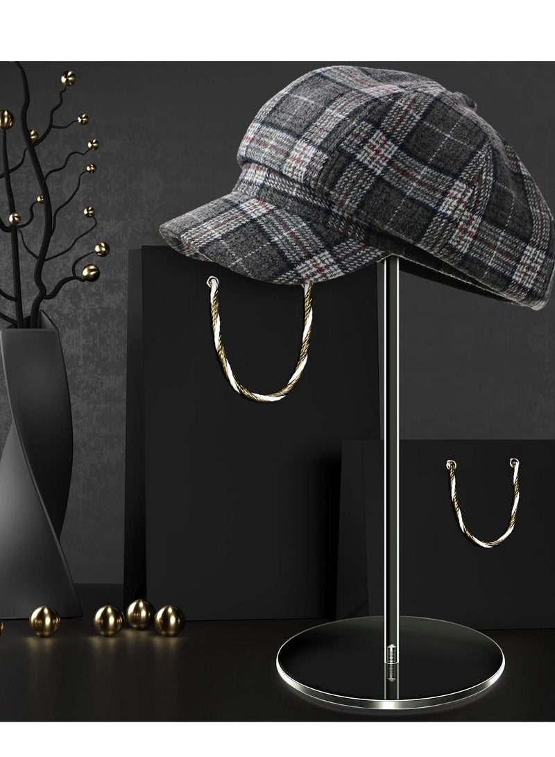 Y&D 2 Set Clear Acrylic Hat Stand and Wig Display Rack, Stands for Display, Round Riser Holder Watch 12", Bottom - Image 4