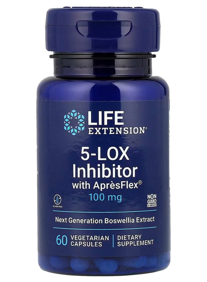 لايف إكستنشن Life Extension، مثبط 5-LOX مع ApresFlex®، 100 مجم، 60 كبسولة نباتية - Image 1