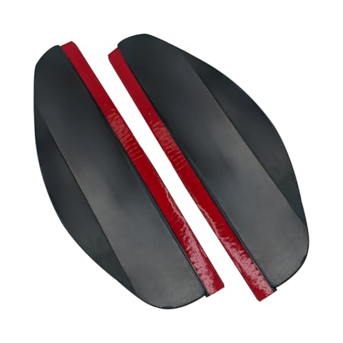QKWL 2PCS Car Rearview Mirror Rain Covers Side Mirror Rain Guard Durable Effectively Blocks Rainwater Maintains A Clear View And Is Suitable For Most Car Models Black 2PCS - Image 1