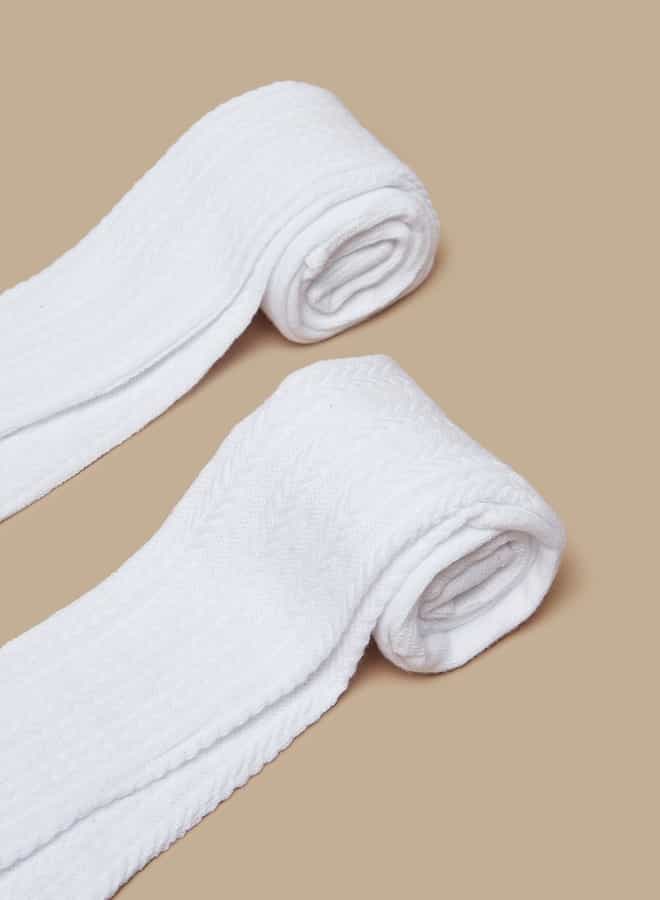 Flora Bella By Shoexpress Textured School Stockings - Set Of 2 - Image 2