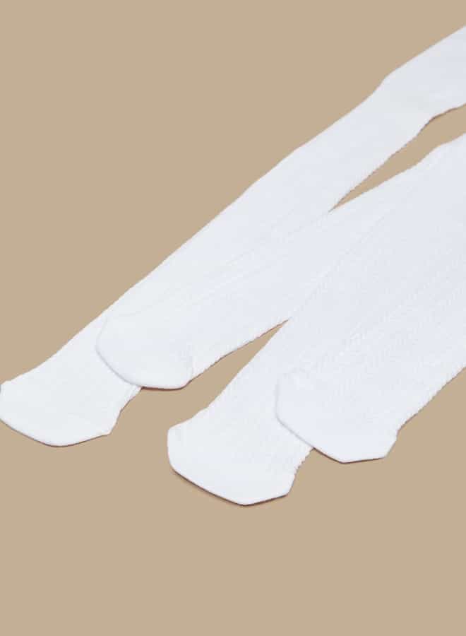 Flora Bella By Shoexpress Textured School Stockings - Set Of 2 - Image 5