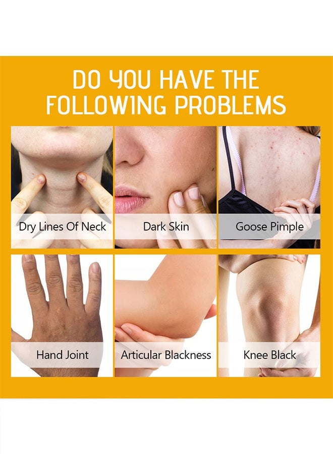 ديسار غسول تقشير فيتامين سي المغذي والمغذي - يعمل على تليين الكيراتين بشكل فعال ، ويحسن البشرة الخشنة ويؤخر شيخوخة الجلد ويجعل البشرة ناعمة ومرنة ، مبيض وسلس 100 جرام - Image 3