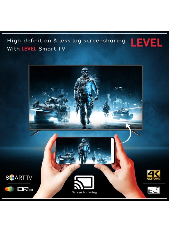 Level - Level 65-inch 4K Smart TV without frame, internal receiver, extra remote and wall mount  model WLVLU6501WDE - Image 1