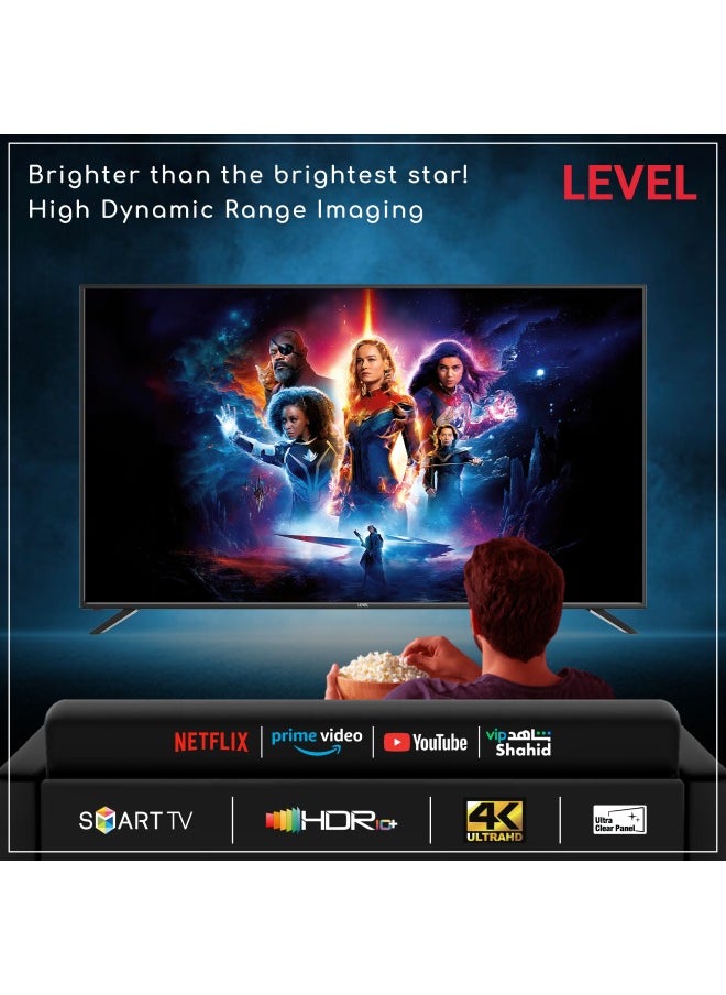 Level - Level 65-inch 4K Smart TV without frame, internal receiver, extra remote and wall mount  model WLVLU6501WDE - Image 1
