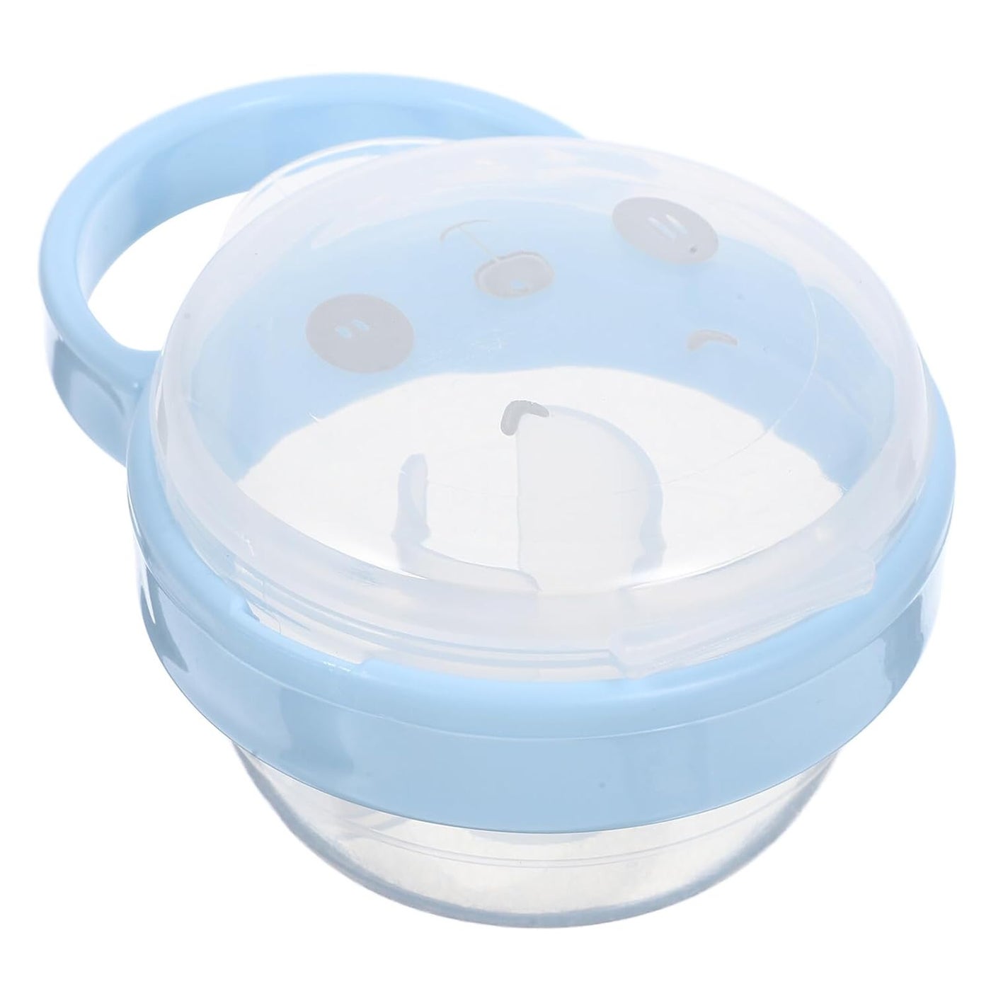 Blue Portable Pacifier Holder Case with Hook for Travel Hygiene Storage Newborn Dustproof Organizer Box