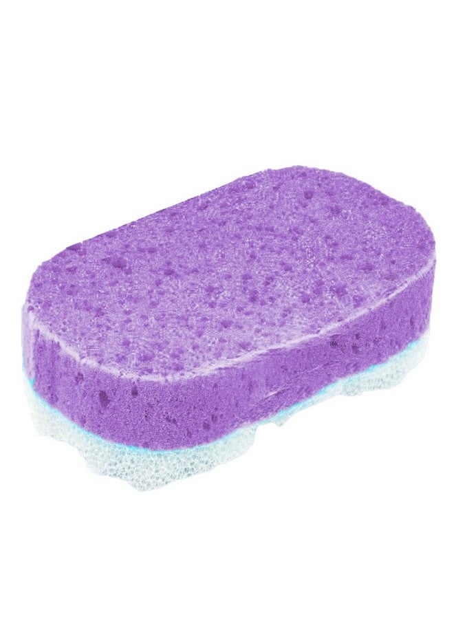 غوب اسفنجة استحمام للكبار والأطفال، اسفنجة ليفة للرجال والنساء لون أزرق (أزرق) - Image 1