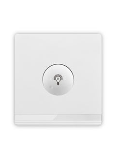Vmax V5-Series Intelligent Dimmer Light Switch, Single Round Push Button 3x3" White/Ivory Finish  - Image 1