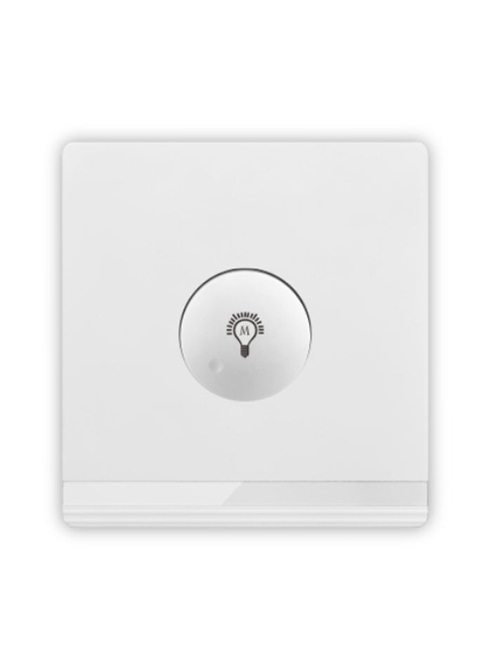 Vmax - V5-Series Intelligent Dimmer Light Switch, Single Round Push Button 3x3" White/Ivory Finish - Image 1
