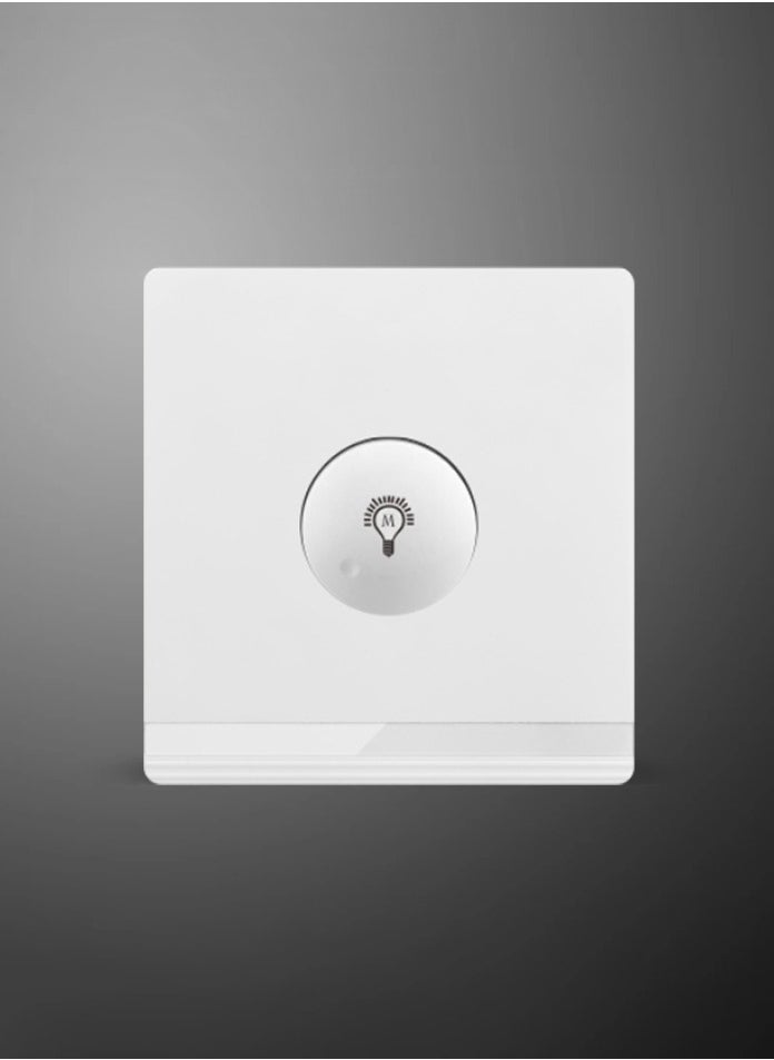 Vmax - V5-Series Intelligent Dimmer Light Switch, Single Round Push Button 3x3" White/Ivory Finish - Image 1