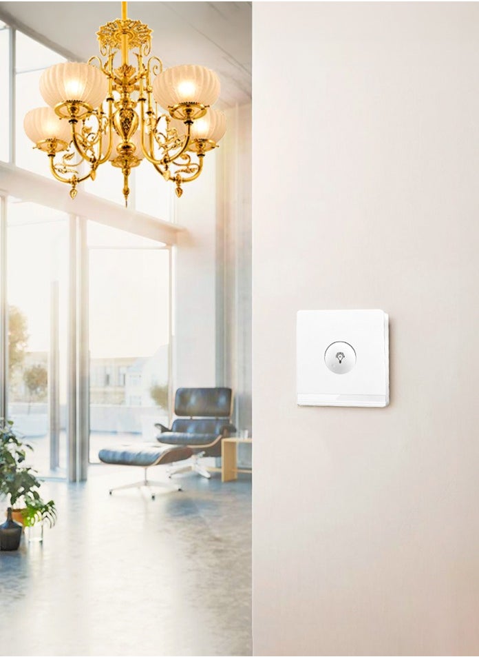 Vmax - V5-Series Intelligent Dimmer Light Switch, Single Round Push Button 3x3" White/Ivory Finish - Image 1
