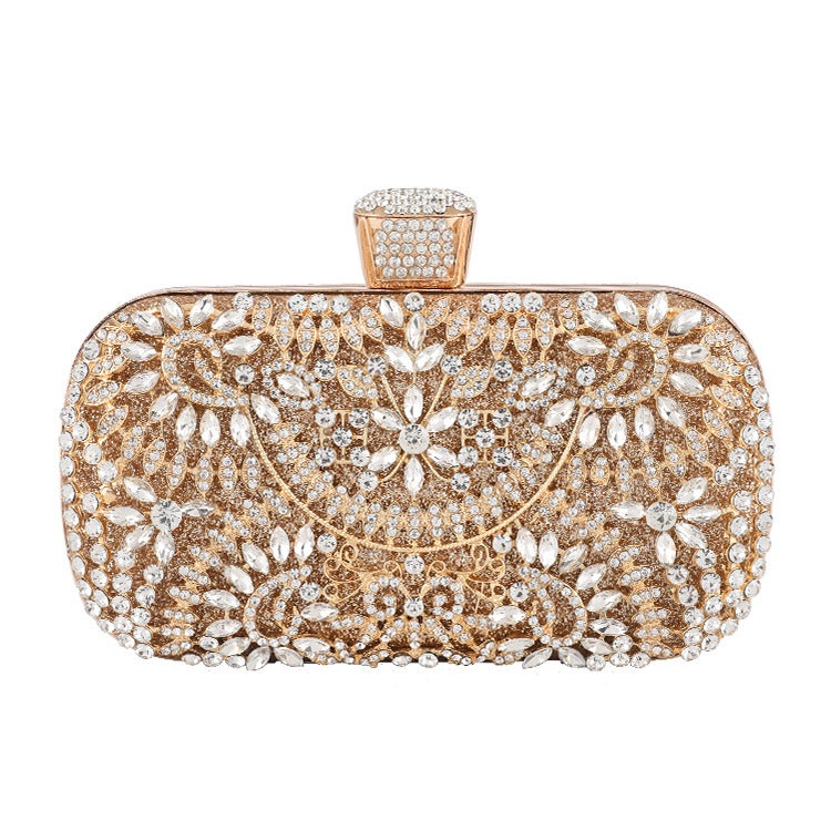 Banquet Bag Women'S Handbag Diamond-Encrusted Banquet Wedding Clutch Annual Meeting Dress Evening Makeup Bag - Image 1