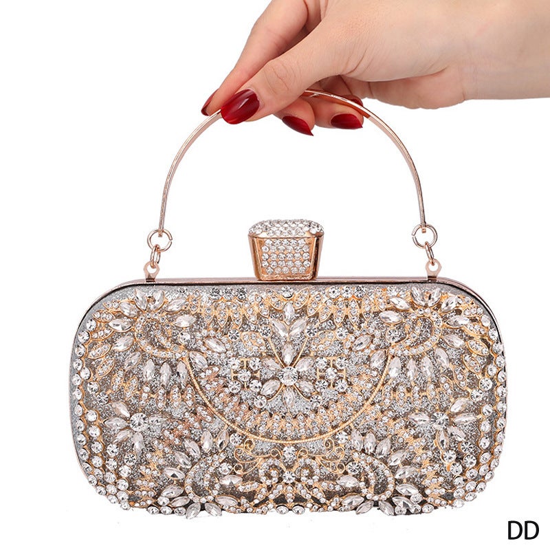 Banquet Bag Women'S Handbag Diamond-Encrusted Banquet Wedding Clutch Annual Meeting Dress Evening Makeup Bag - Image 2