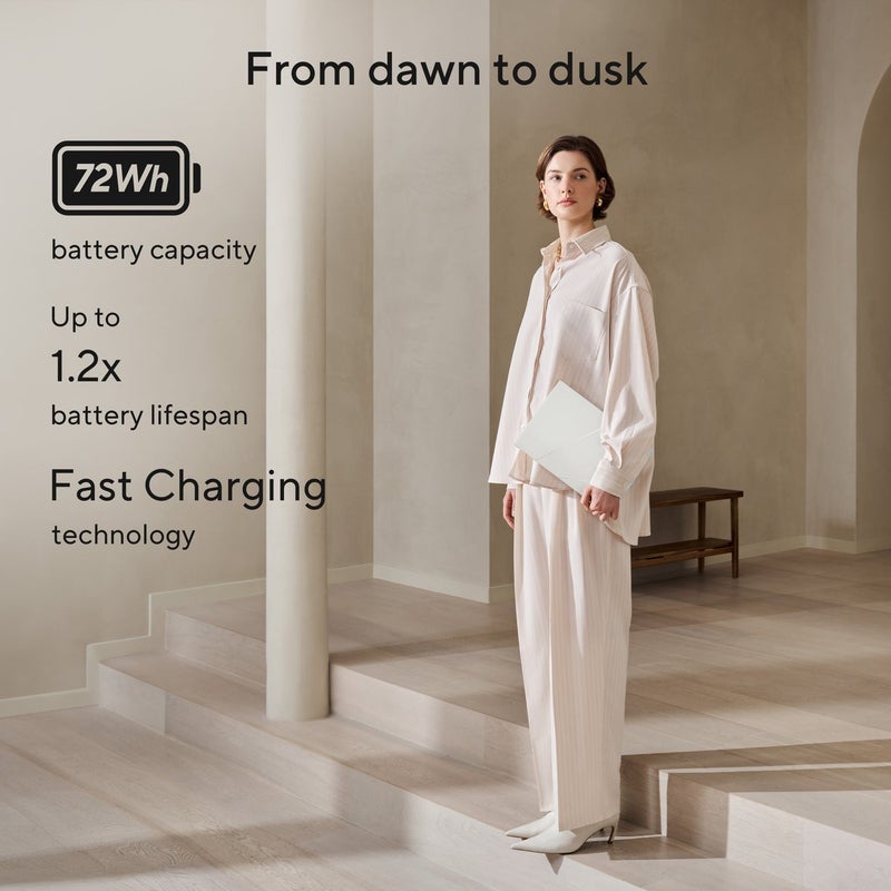 أسوس Zenbook S 14 14-inch display with 32 GB RAM/1 Terabyte Storage/Intel Core Ultra 9 386H/Antrim Gray/UX5406AA-SW452W/Windows 11 Home English/Arabic Antrim Gray - Image 4