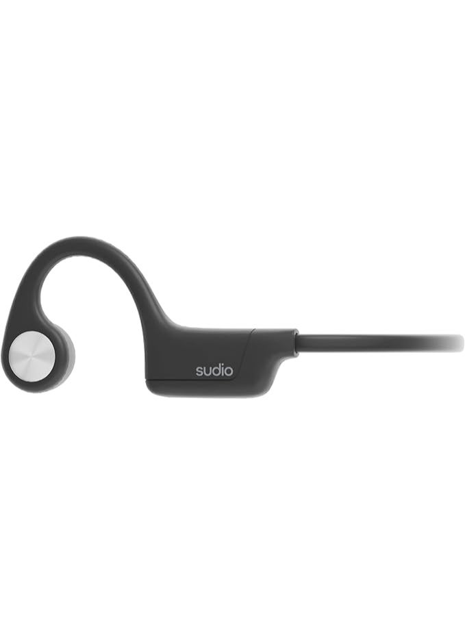 Sudio B4 Midnight Black - the active bone conduction earbuds. Made of recycled plastic. Open ear buds, long playing time of 12 hours, resistant to sweat and splash water, Bluetooth 5.4 - Image 3