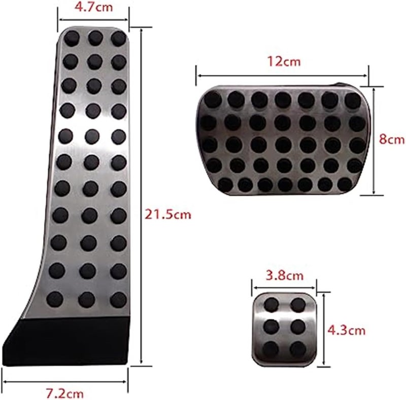 Vuzmode Brake Clutch Pedal Pad Covers for Mercedes-Benz - Image 2
