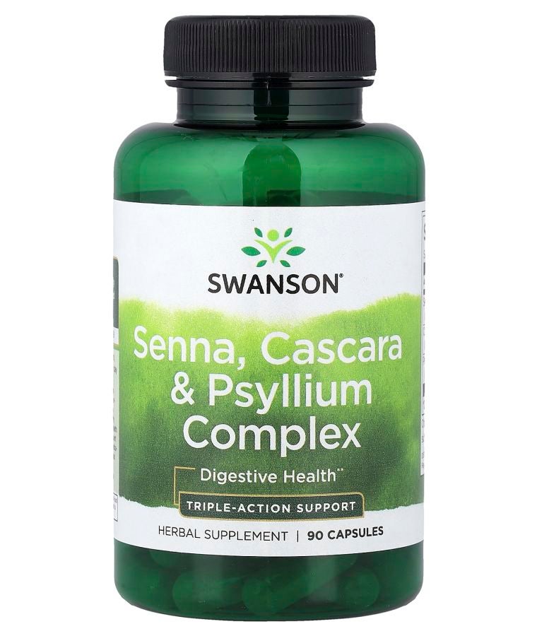 Senna Cascara & Psyllium Complex 90 Capsules
