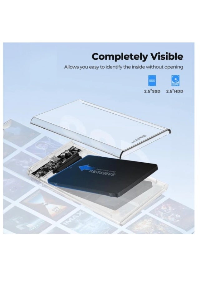 Haing حافظة HDD SATA 2.5" إلى USB 3.0 مصغرة - Image 3