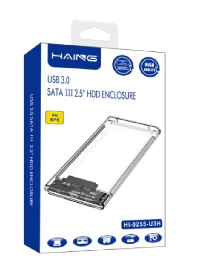 Haing حافظة HDD SATA 2.5" إلى USB 3.0 مصغرة - Image 1