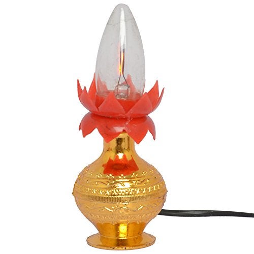 Tu Casa Electric Diya | Kalash Lights for Pooja Mandir | Decorative LED Diya for Home Temple, Diwali Decoration & Festive Lighting | Safe Electric Lamp - Image 5