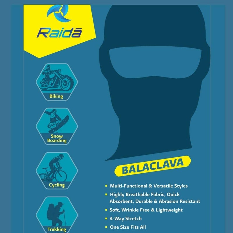 Raida CoolSkin Balaclava | Multi-Functional Design | Full-Face Protection | Odor-Free - Image 4