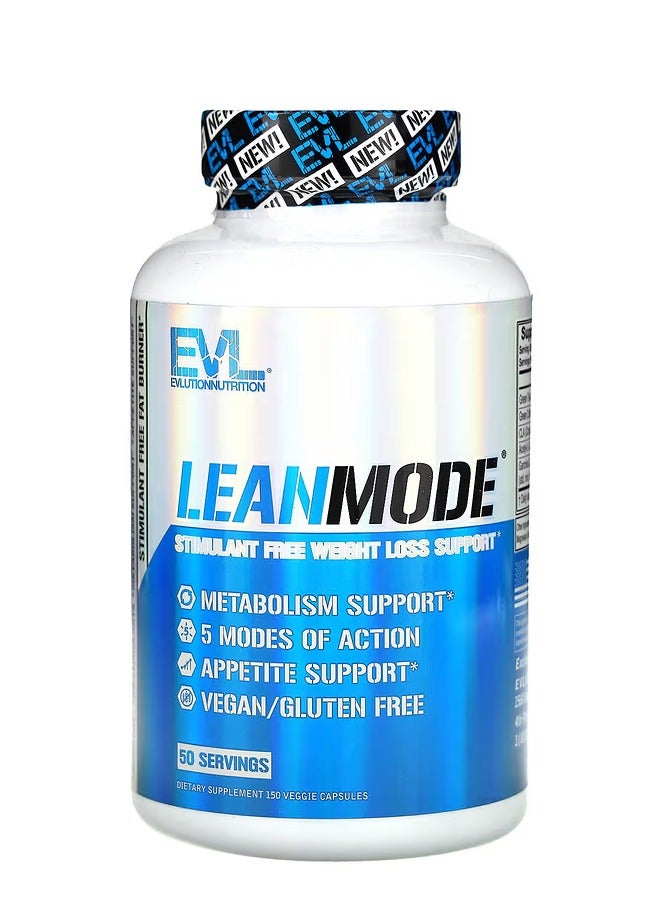 EVLUTION NUTRITION Leanmode Fat Burner Supplement-150 Capsules - Image 1