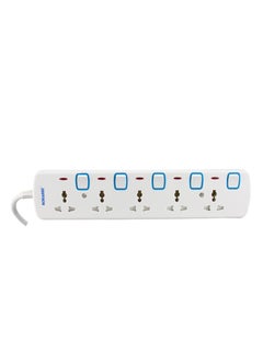 SONASHI 5Way Universal Extension Socket with Indicator Light and Safety Shutter  Extra Long Copper AC Cord for Friendly Usage  Used for Electronic Devices SES-1005  - Image 3