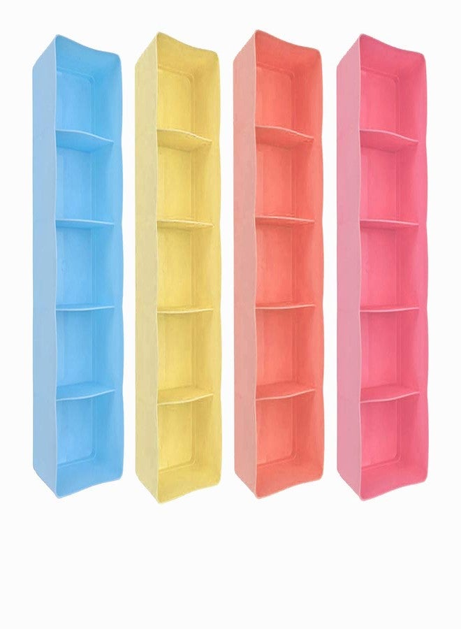 DJD Drawer Dividers Closet Storage Box, Multicolour, Rectangular, 3.34 x 10.43 x 2.55 inches - Image 4