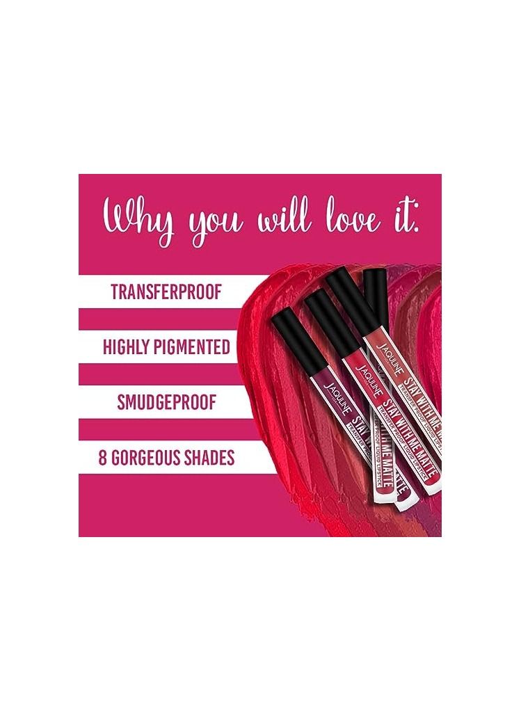 جاكلين يو أس أيه أحمر الشفاه السائل Jaquline USA - Image 5