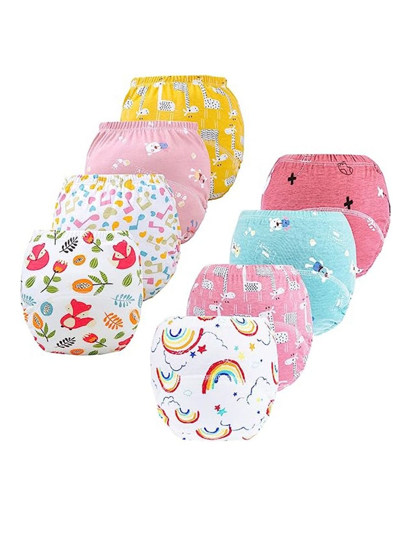 جونيس 8 حزمة السراويل التدريب قعادة للبنين والفتيات، وتعلم تصاميم التدريب الملابس الداخلية السراويل - Image 1