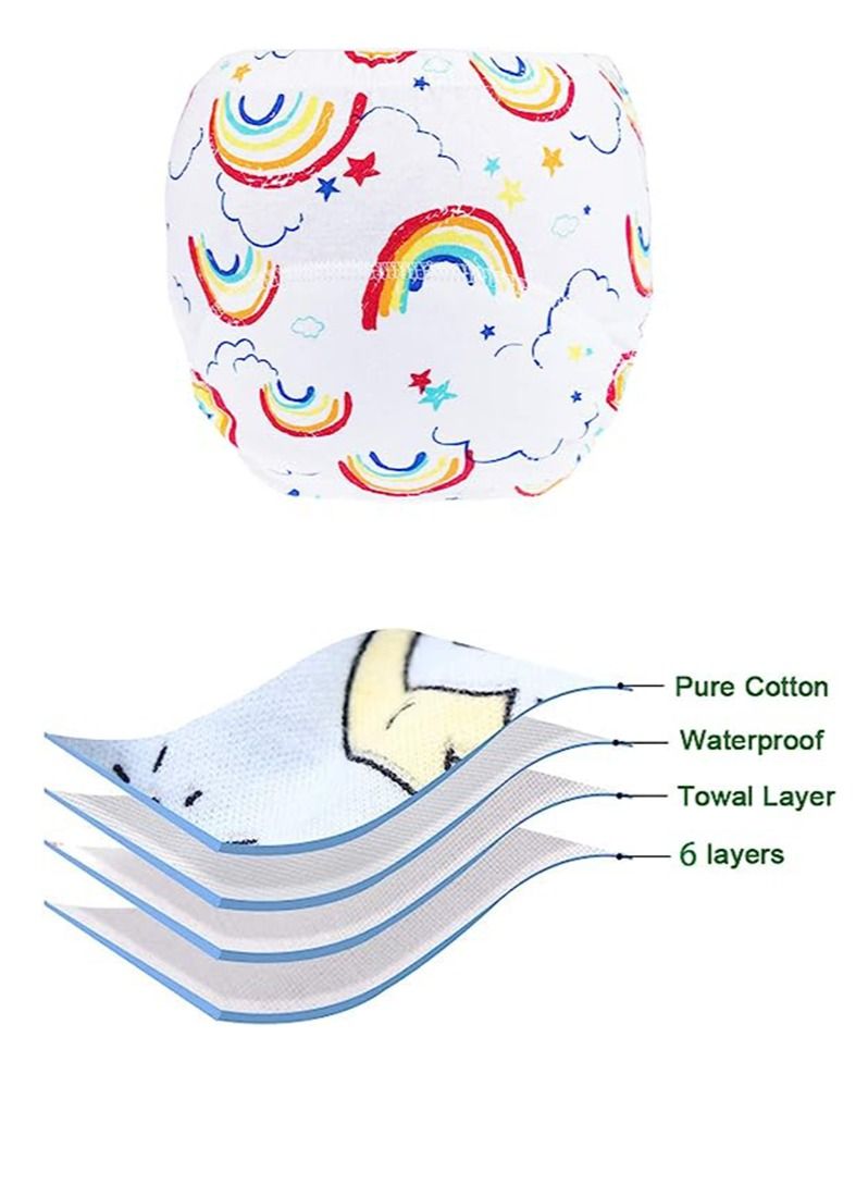 جونيس 8 حزمة السراويل التدريب قعادة للبنين والفتيات، وتعلم تصاميم التدريب الملابس الداخلية السراويل - Image 5