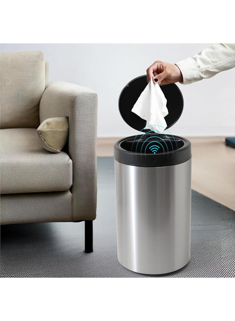 The Better Home The Better Home Smart Dustbin For Home 30 L 1 Yr Warranty Automatic Bin With Sensor Dustbin For Kitchen Trash Can For Bathroom CE RoHS Certified Silver Black  - Image 1
