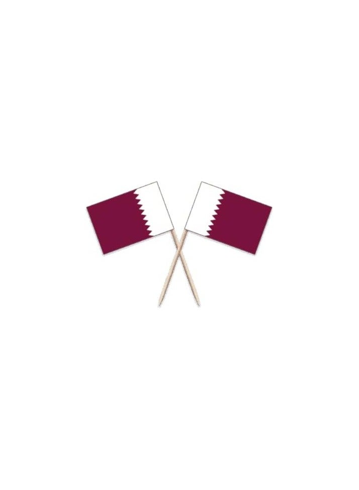 50Pcs Disposable World Cup Multi National Country Flag Stick Cake Toper Flag Fruit Stick Cocktail Cake Stick Toothpick Food Decoration - Image 2