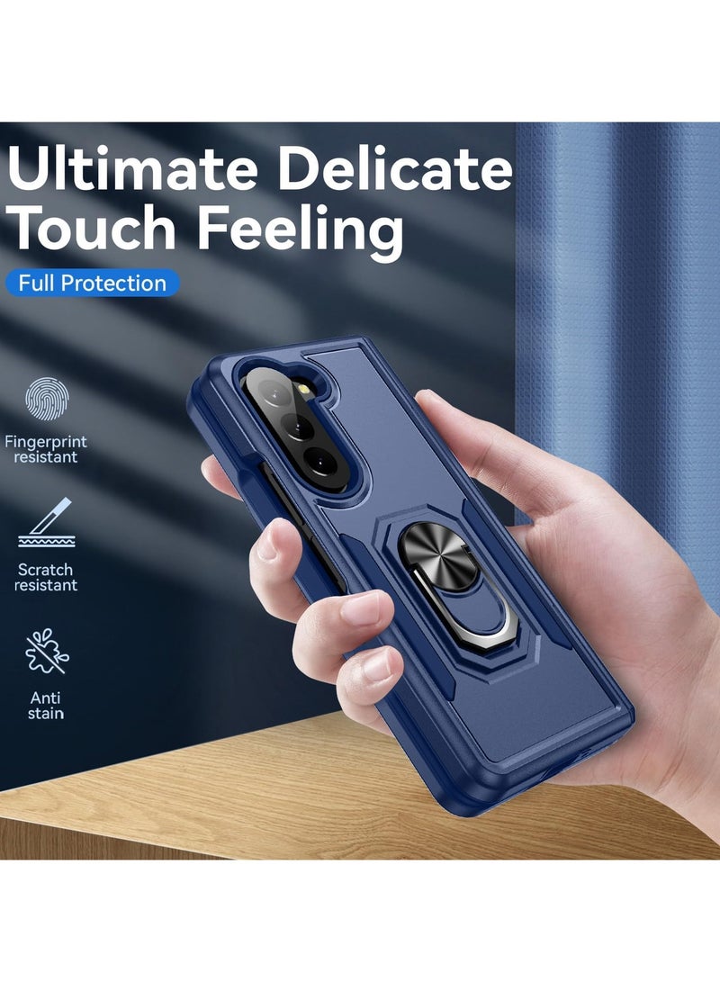general For Samsung Galaxy Z Fold 5 Case with Kickstand Ring Hold Magnet Skin-Friendly High Value,Samsung Galaxy Z Fold 5 Phone Case Heavy Duty Military Grade Protective Durable Sturdy - Image 4