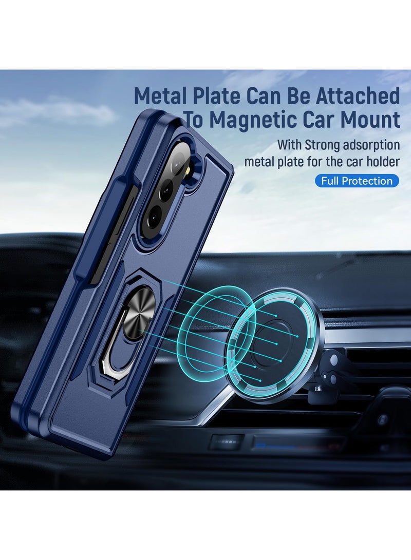 general For Samsung Galaxy Z Fold 5 Case with Kickstand Ring Hold Magnet Skin-Friendly High Value,Samsung Galaxy Z Fold 5 Phone Case Heavy Duty Military Grade Protective Durable Sturdy - Image 3