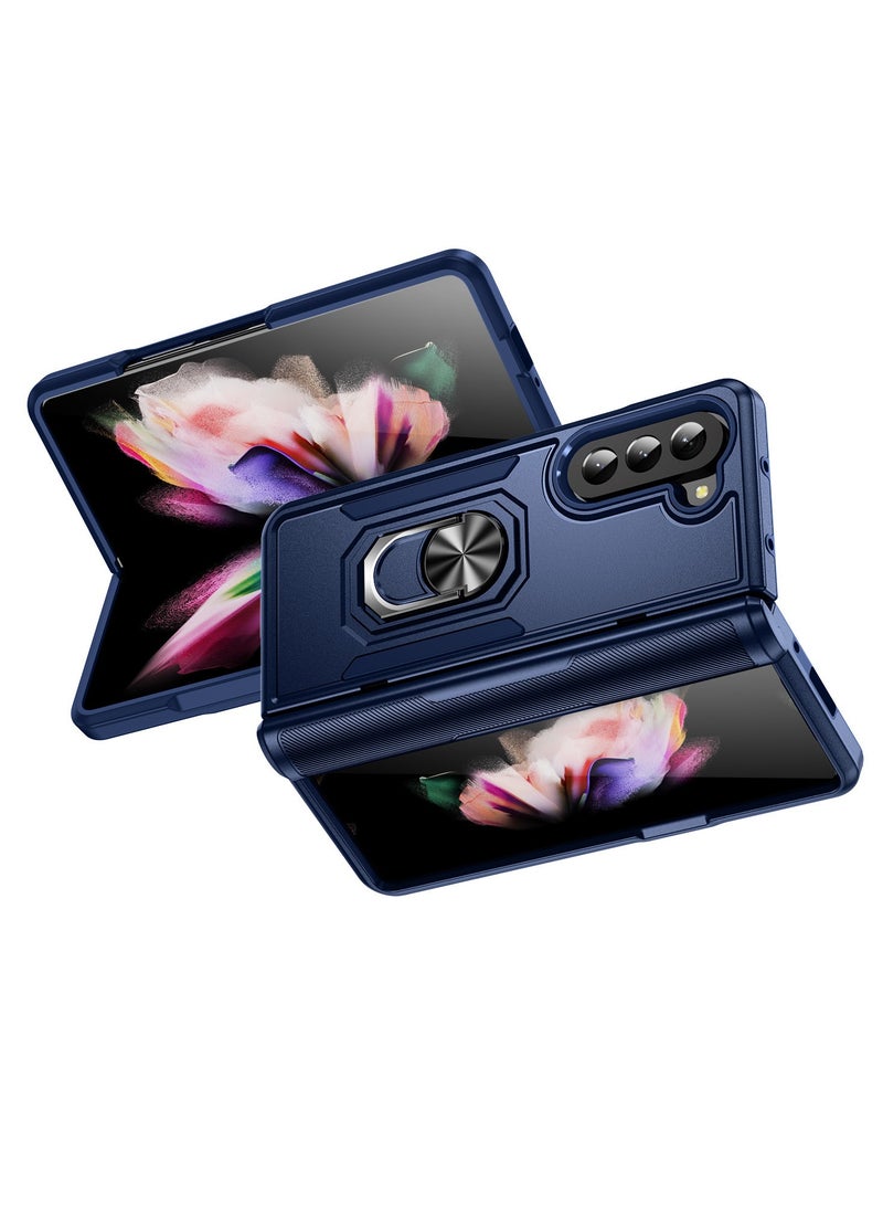 general For Samsung Galaxy Z Fold 5 Case with Kickstand Ring Hold Magnet Skin-Friendly High Value,Samsung Galaxy Z Fold 5 Phone Case Heavy Duty Military Grade Protective Durable Sturdy - Image 1