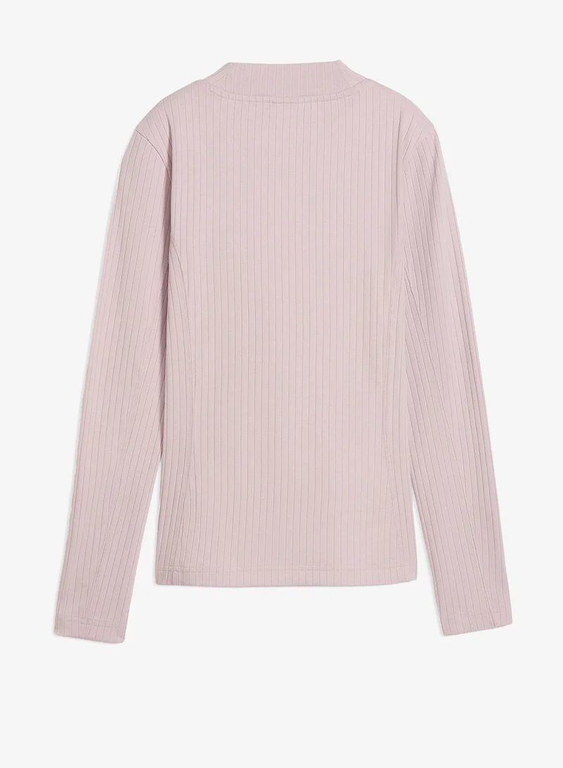PUMA Her Slim Ribbed T-Shirt
