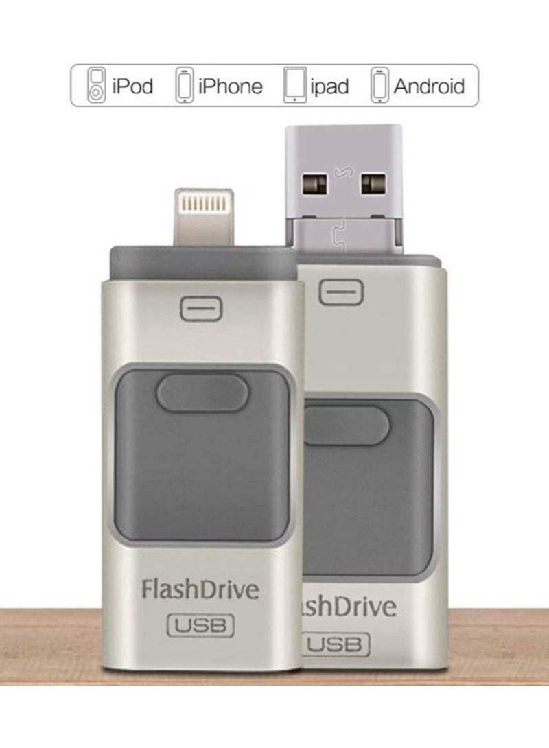 ELTRAZONE 3-In-1 OTG USB 3.0 Memory Stick Pen Drives for iPhone/iPad/Android /PC (256GB, Silver) - Image 3