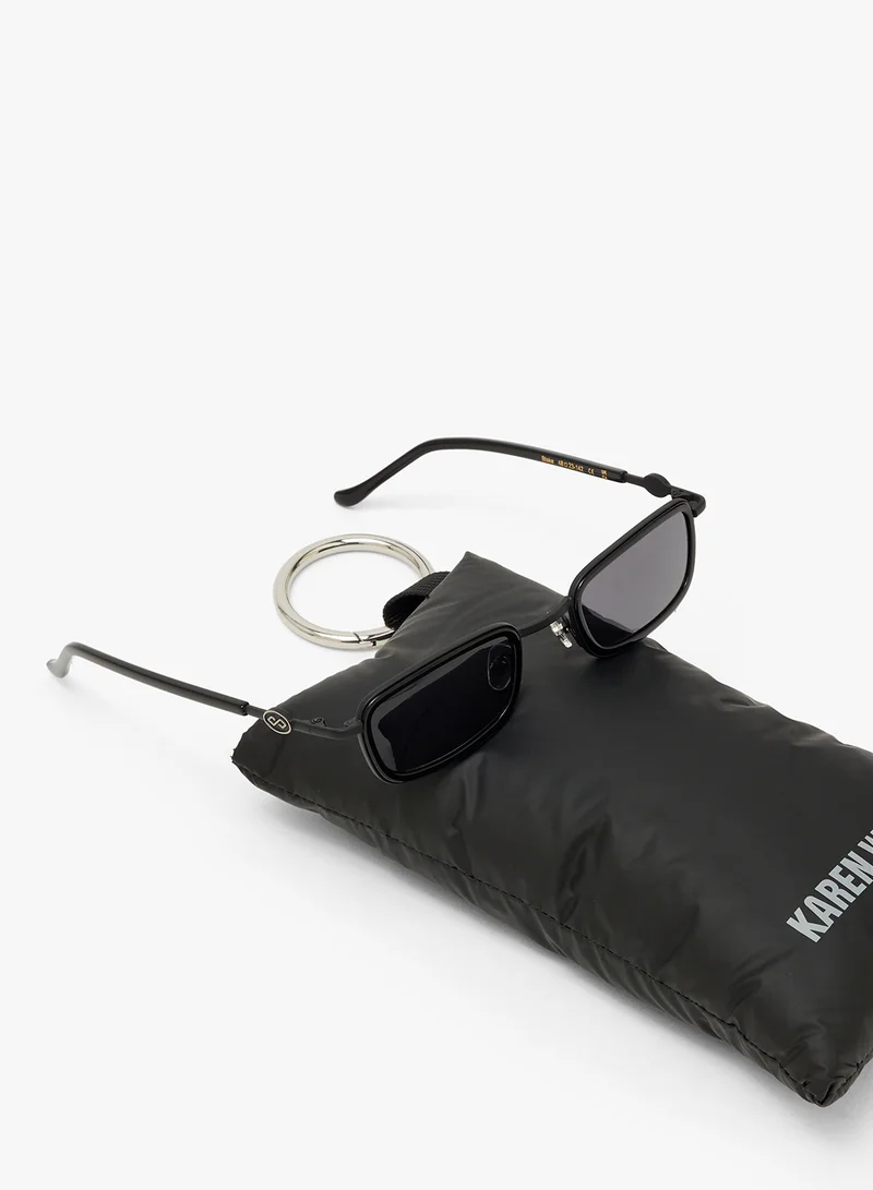 KAREN WAZEN Blake Rectangle Sunglasses
