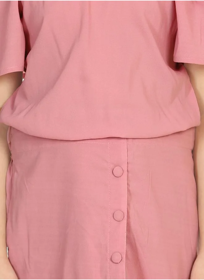 ليلك Dusky Pink Coordinated Clothing Set