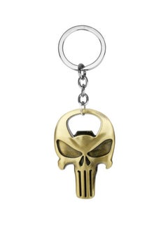 Y&D Punisher Mask Bottle Opener Key Tags And Chain Gold/Silver  - Image 1