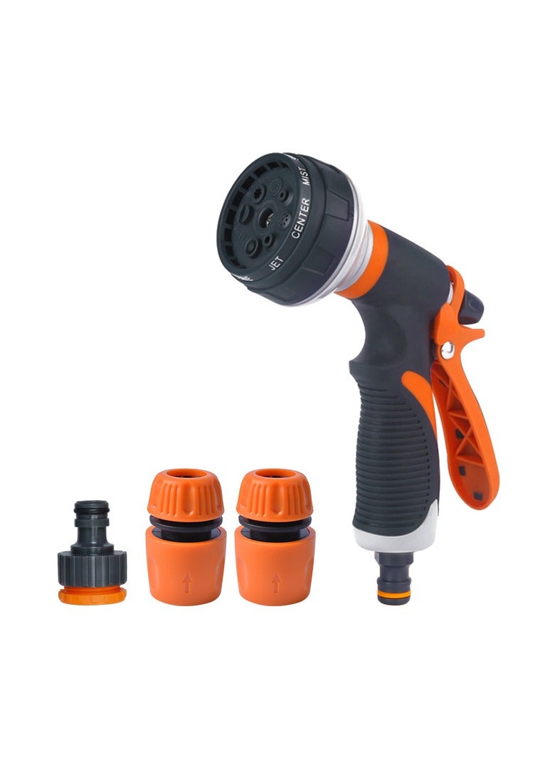 Generic Garden Hose Spray,8 Adjustable Patterns Water Gun,High Pressure Spray Nozzle Perfect For Watering Plants,Car Washing,Shower Pets - Image 1