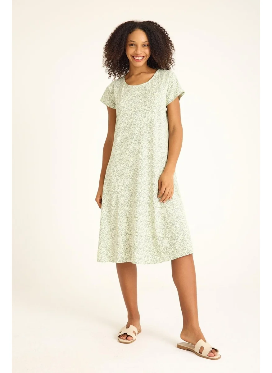 كوتن كونسيبت Flowy Comfortable Casual Combed Fabric Dress