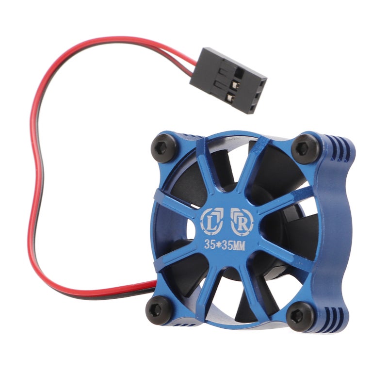 Motor Cooling Fan 35x35mm Aluminium Alloy Fast Cooling RC Car ESC Cooling Fan with Fan Cover For 1/10 1/12 1/8 RC Car Dark Blue - Image 5