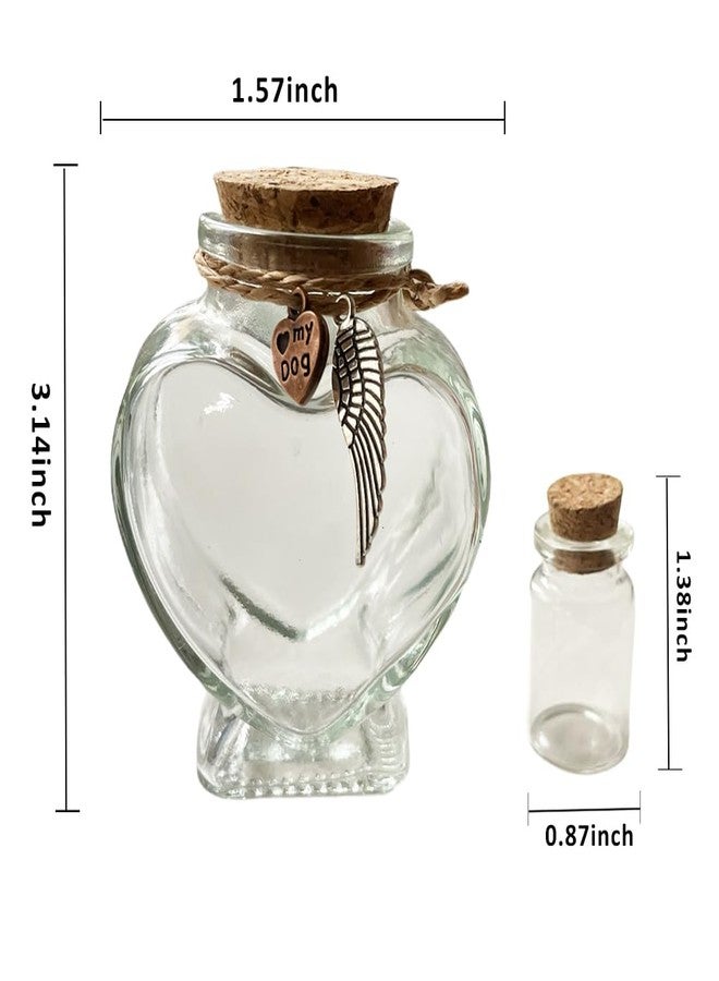 Memorial Bottle for Pet Hair, Pet Fur Keepsake, Shadow Box for Dog Memorial, Dog Urns for Ashes, Gifts for Loss - Image 2