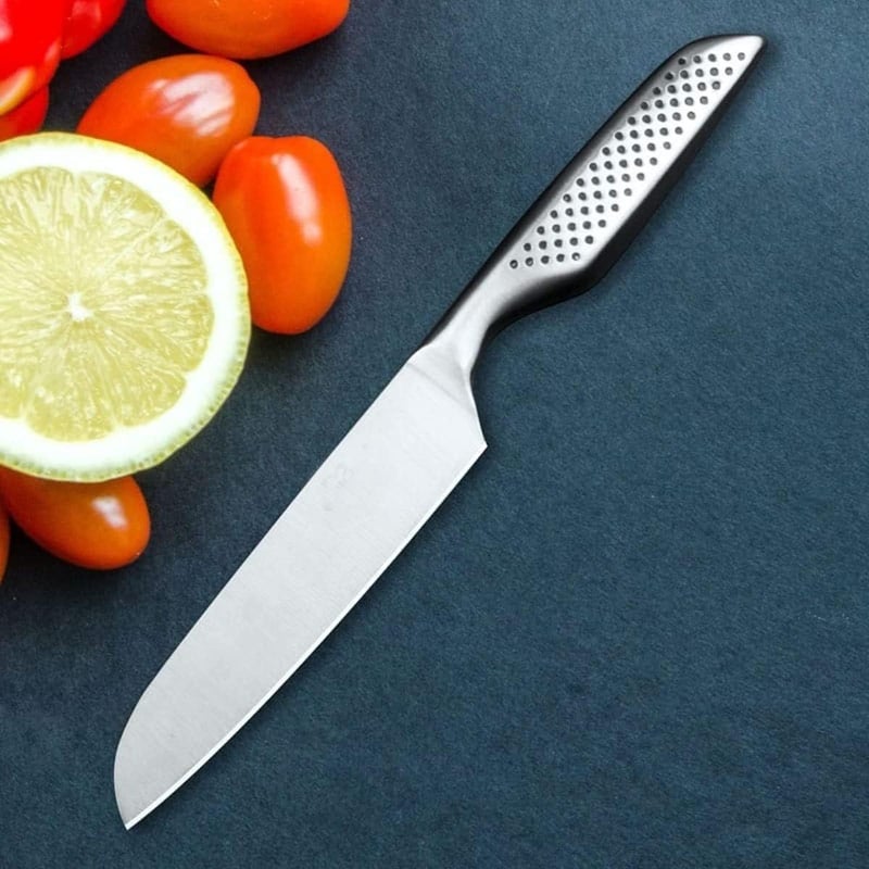 DIVOX 1 Pcs Stainless Steel Knife High Carbon Ultra Sharp Kitchen Paring for Cutting Vegetable Meat Fruit Blade with Comfortable Handle Professional Chefs Knife Santoku Knife - Image 4