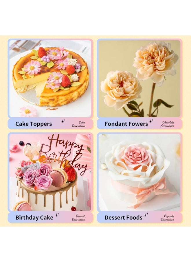 SK 3D Peony Sugar Petal Veiner Gumpaste Molds Candy Molds Baking Cookie Moulds Soap Decorating Molds  - Image 4
