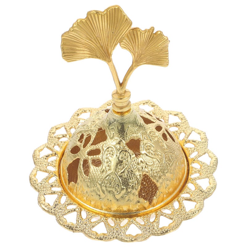 Gold Electroplated Alloy Mini Incense Burner Metal Base Cone Holder For Home Meditation Spa Desktop Decor - Image 2