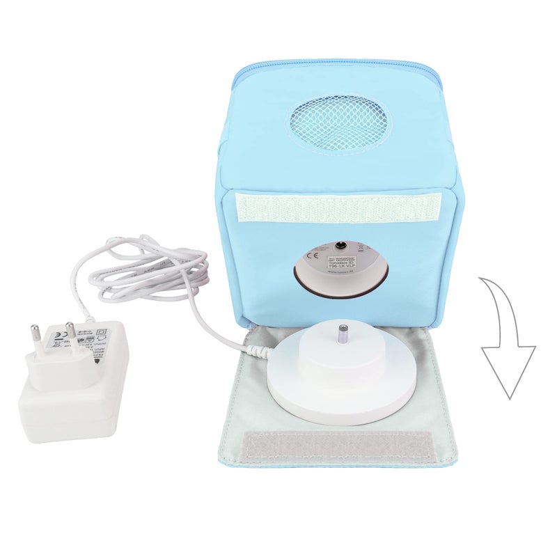 Annmore Carrying Case for Toniesbox and Tonies Figures  with Cover for Tonies Ears  Use for Tonies Characters Transport and Storage  Blue - Image 3