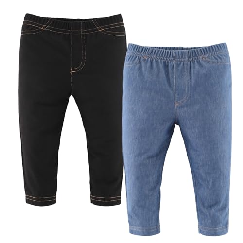 The Peanut Shell The Peanutshell Baby Boys or Girls Jeggings Set of 4-3-6 Months Size Jeans, Soft and Stretchy Pants, Boy and Girl Leggings, Infant Boy and Toddler Girl Clothes - Denim - Image 5