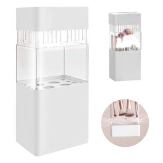 Make-Up Brush Holder,Brush Drying and Storage Box with Lid, Acrylic Makeup Brush Air Drying Rack Holder Cosmetic Brush Organizer, Waterproof Dustproof Container 12 Holes for Different Brush - pzsku/Z6CBCDC5B4A6367141DA6Z/45/_/1744137916/9849c0e5-a90c-4ce7-84f0-b5e1ba37041e